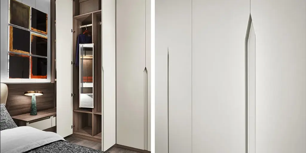 Modern Matte Lacquer White Wardrobe OBW21-004