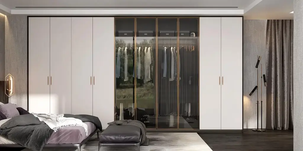 Modern Matte Lacquer White Wardrobe OBW21-004