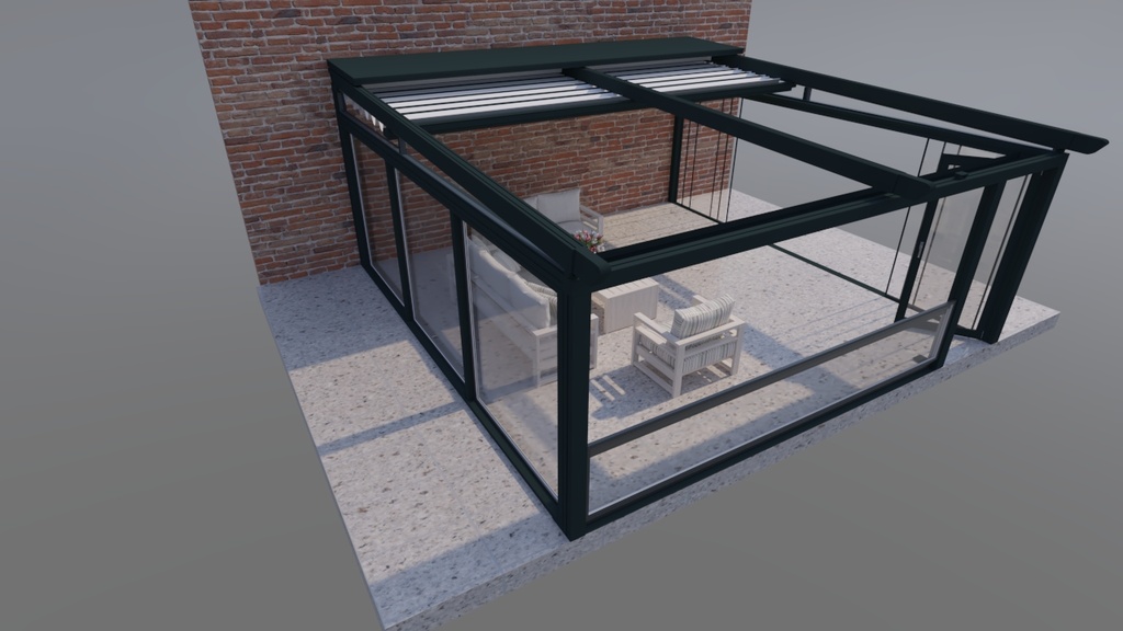 Fabric Motorized Pergola