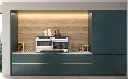 Blue Green Kitchen Cabinets Modern Style OBK23-L10