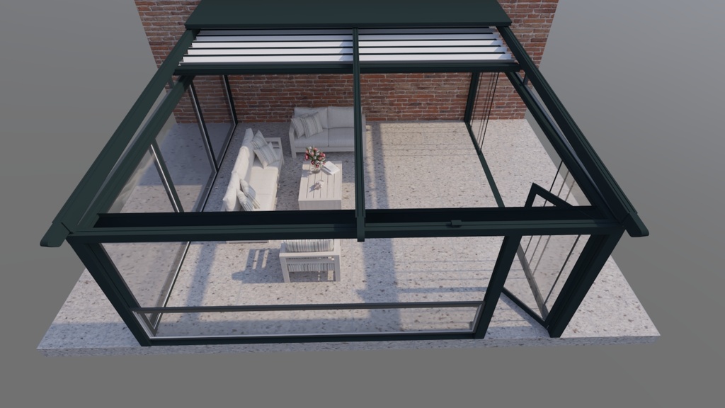 Fabric Motorized Pergola