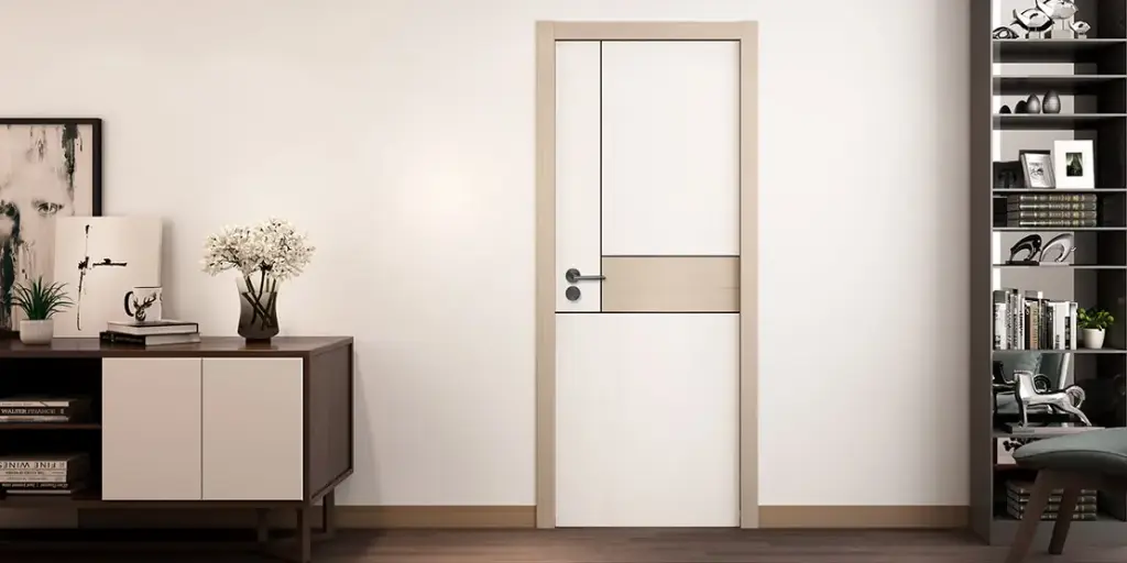 Simple Design PVC Wooden Interior Door OBD21-012