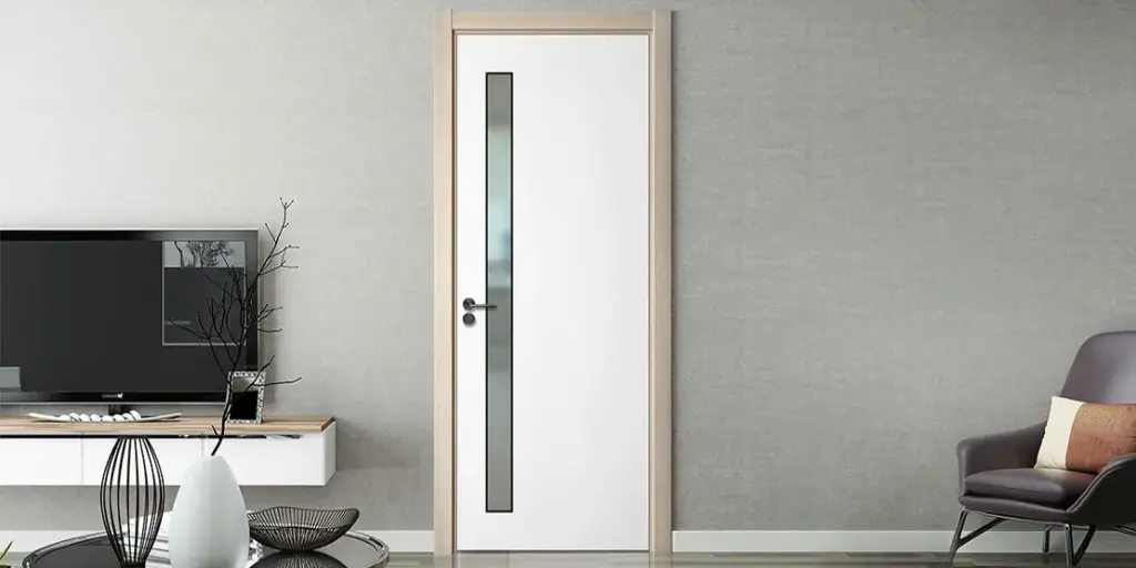 Simple Design PVC Wooden Interior Door OBD21-012