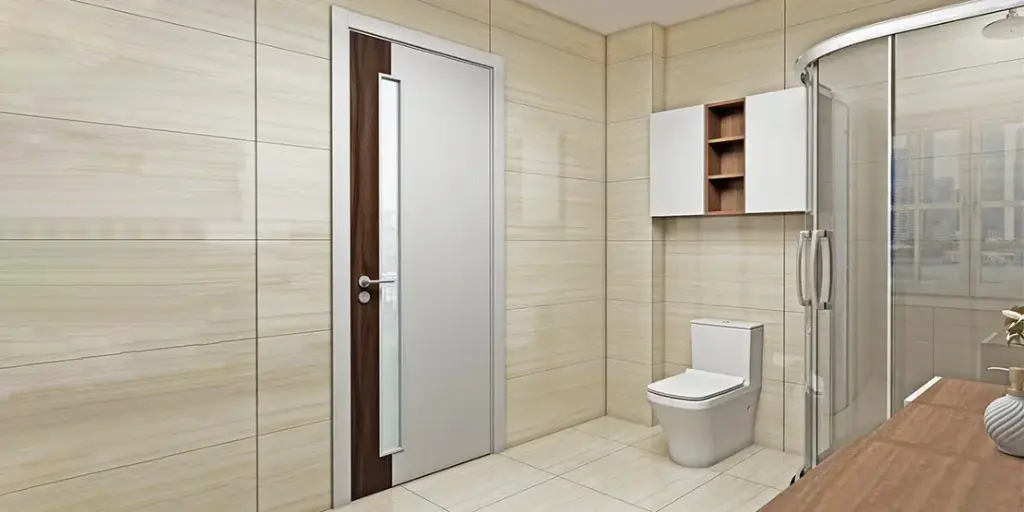 Bespoke Room Door in White and Wood OBD21-003