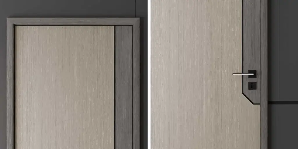 Simple Modern Wood Door Design YDL055D