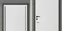 Modern Minimalist White Geometric Wooden Door YDG060D