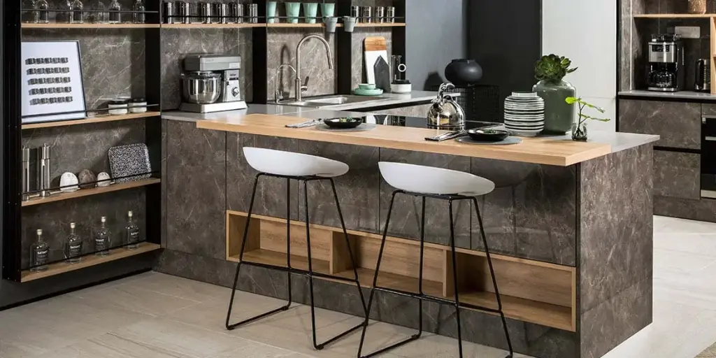 Color Combination Modern Kitchen Cabinets OBK21-014