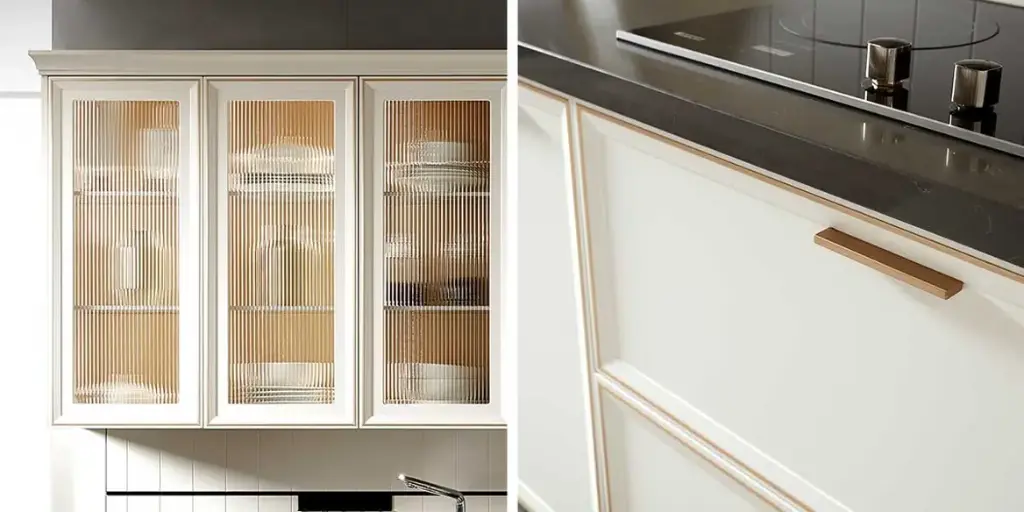 White Shaker PVC Kitchen Cabinets Set OBK21-001