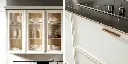 White Shaker PVC Kitchen Cabinets Set OBK21-001