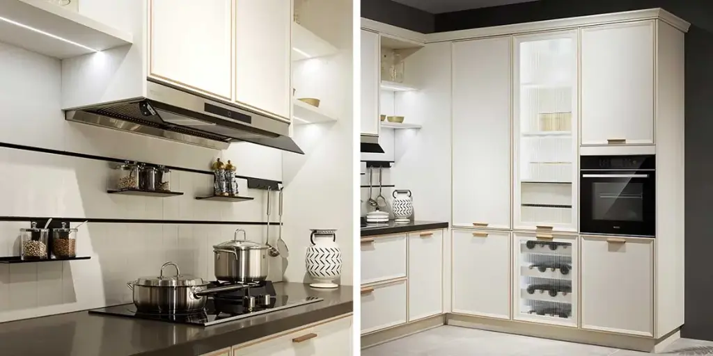 White Shaker PVC Kitchen Cabinets Set OBK21-001