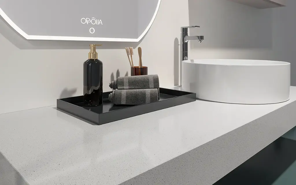 Wall Hung Vanity in Teal Blue Modern Style OBV23-L01