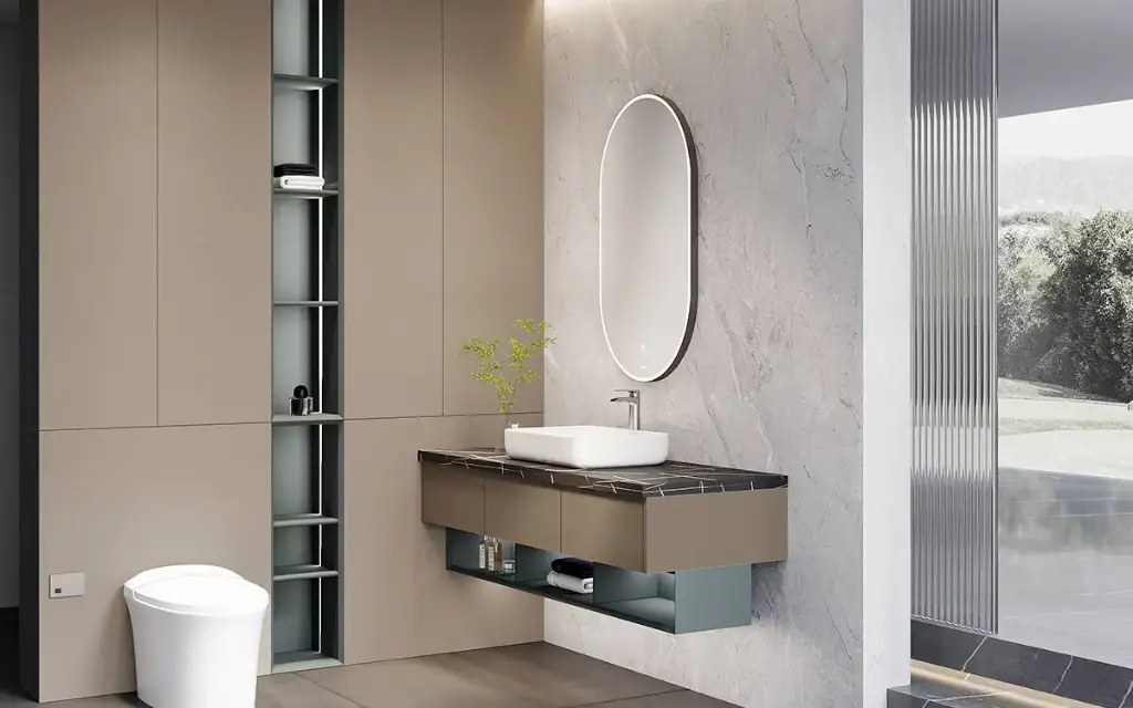 Modern Bathroom Vanity with Toilet Cabinets BLWY23004