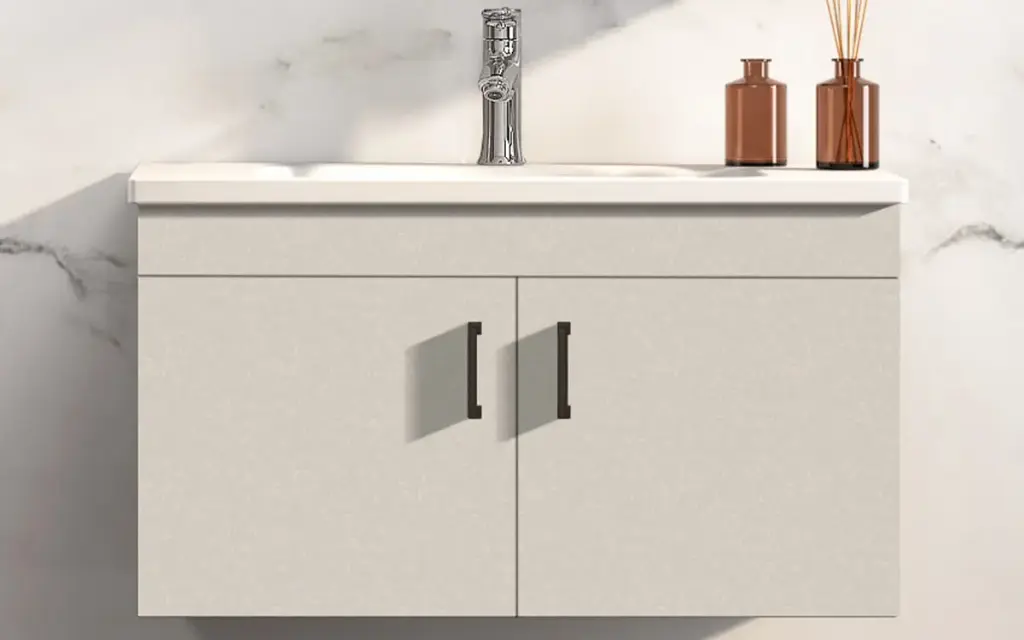 Beige Bathroom Vanity with Sink BLWY23007