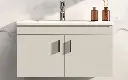 Beige Bathroom Vanity with Sink BLWY23007