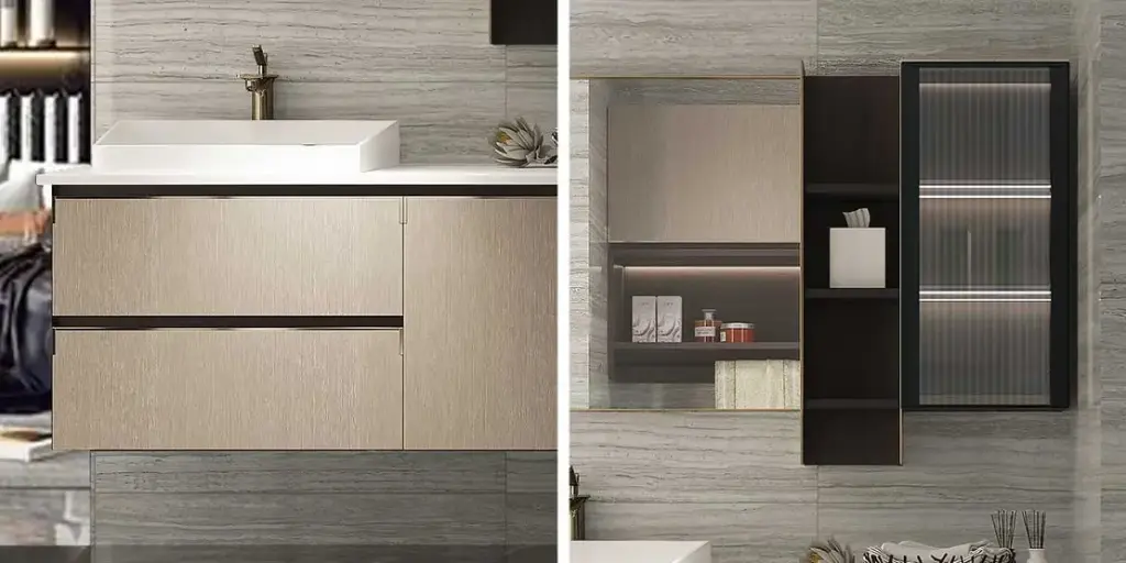 Luxury Style Modern Bathroom Cabinets PLWY20022A