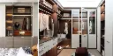 White PVC U-shaped Walk in Closet OBW21-PVC02