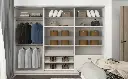 White Wardrobe With Mirror OBW23-L03