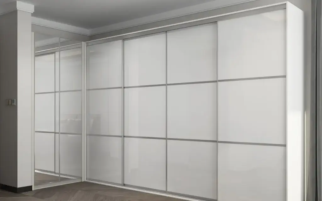 White Wardrobe With Mirror OBW23-L03