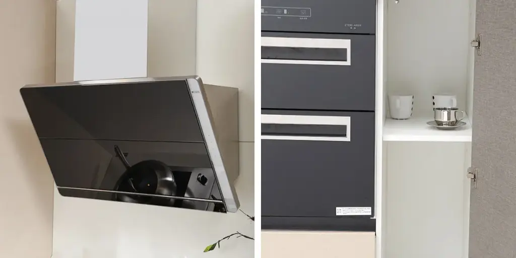 Small Kitchen Cabinets in One Wall Layout OBK21-004