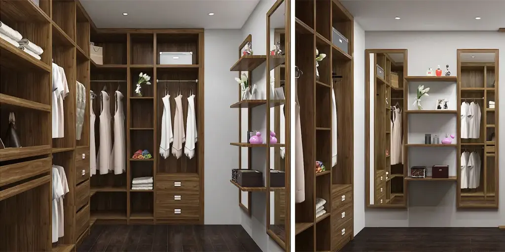 Modern Small Walk in Closet OBW22-003