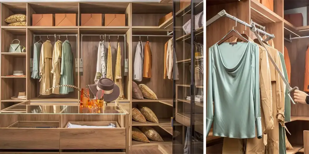 Modern Walk-in Closet with Island OBW22-002