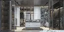High Gloss White UV Lacquer Walk in Closet OBW21-007