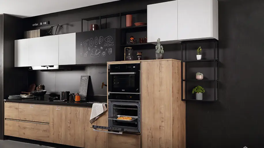 Wood Tune Modular Kitchen design BLCC21221