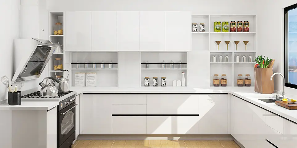 Modular Kitchen Designs for Small Kitchens OBK22-L06