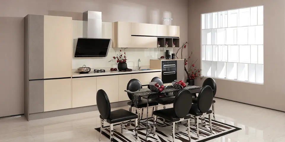 Small Kitchen Cabinets in One Wall Layout OBK21-004