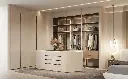 Beige Walk-in Closet in Textured UV Lacquer BLYJ23009