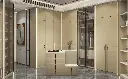Luxury Walk in Closet with Island OBW23-PVC01