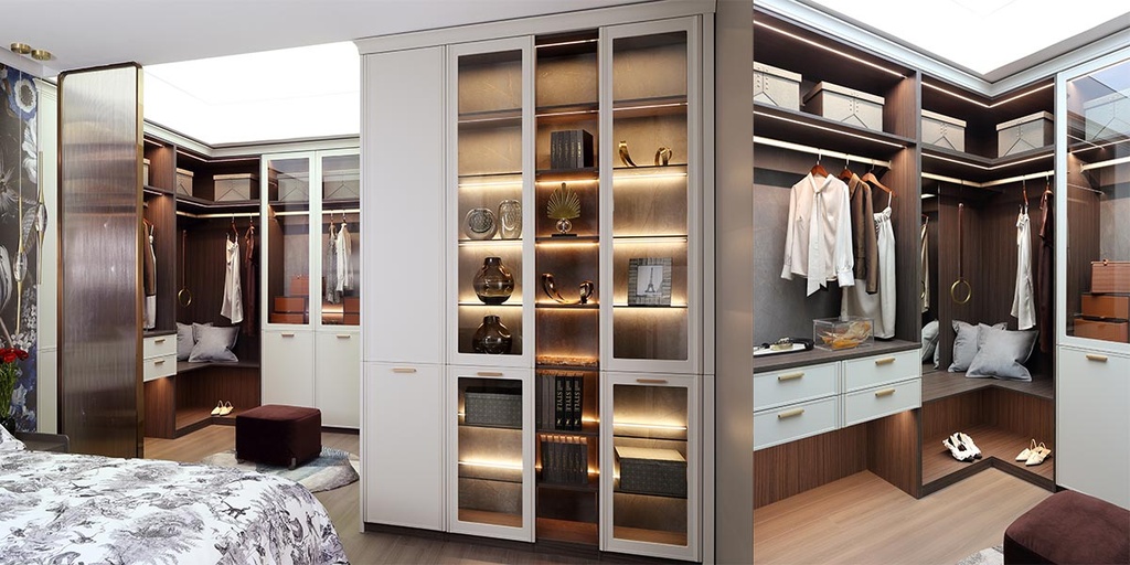 [OBW21-PVC02] White PVC U-shaped Walk in Closet OBW21-PVC02