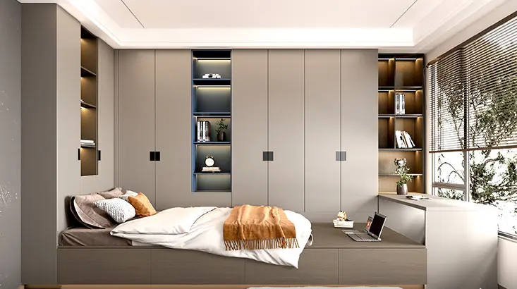 Melamine Space Saving Wardrobe Units OBW22-M02