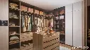 Modern Walk-in Closet with Island OBW22-002