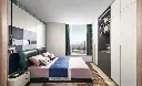 Modern Custom White Matt Bedroom Wardrobe
