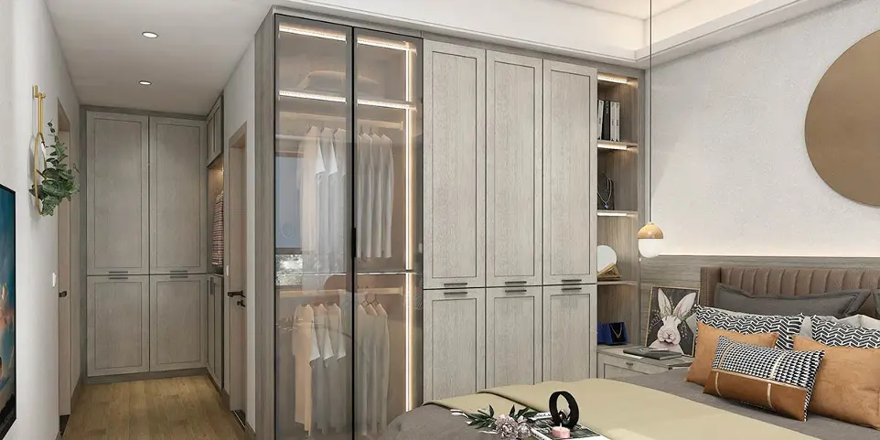Built in Wardrobe Shaker Style OBW21-002