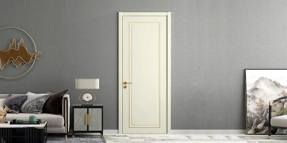 Matte Ivory White Painting Wood Door YDG091D