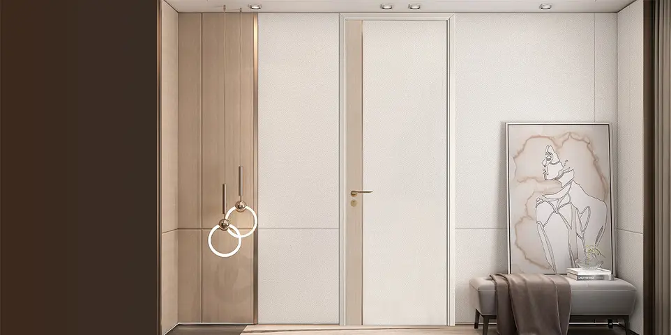 [OBD21-015] باب بي في سي أبيض أسلوب بسيط obd21-015