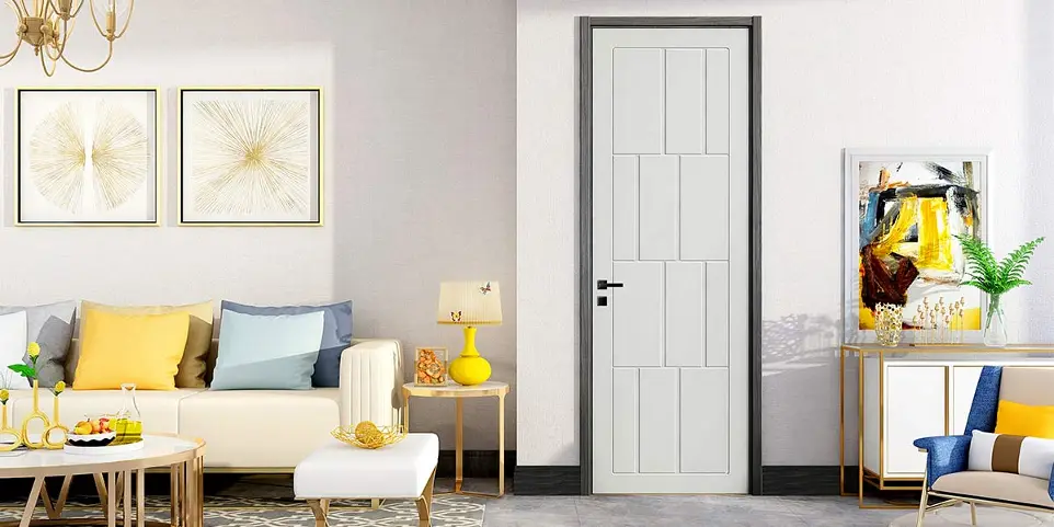 [OBD21-011] Modern White Lacquer Wood Single Door OBD21-011