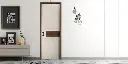 Simple Design PVC Wooden Interior Door OBD21-012