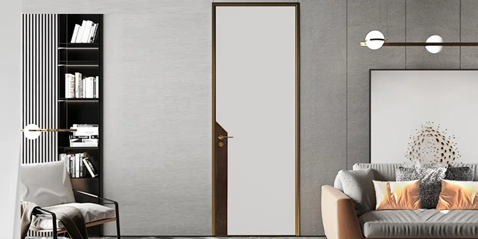 Modern PVC Wood Interior Door OBD21-016