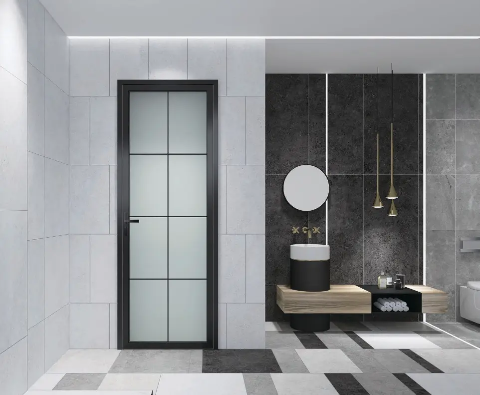 باب الحمام والمطبخ بالزجاج obd21-010