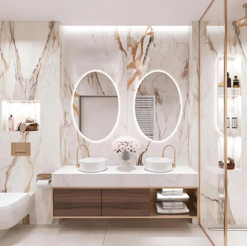 LED Oval Frameless Mirrors