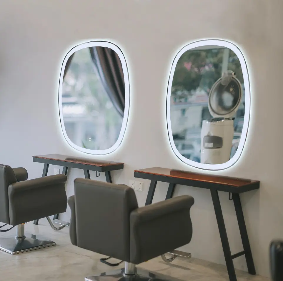 LED Oval Frameless Mirrors