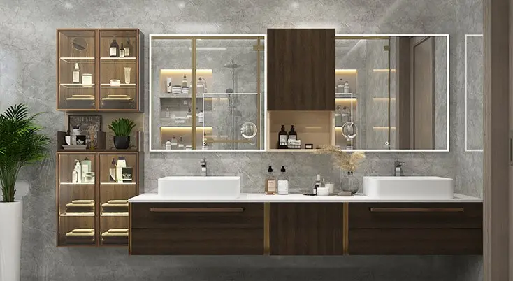 Double Bathroom Vanity with Sink OBV22-SW