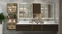 Double Bathroom Vanity with Sink OBV22-SW