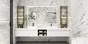 Custom Bathroom Vanity with Tall Side Cabinet OBV22-CE