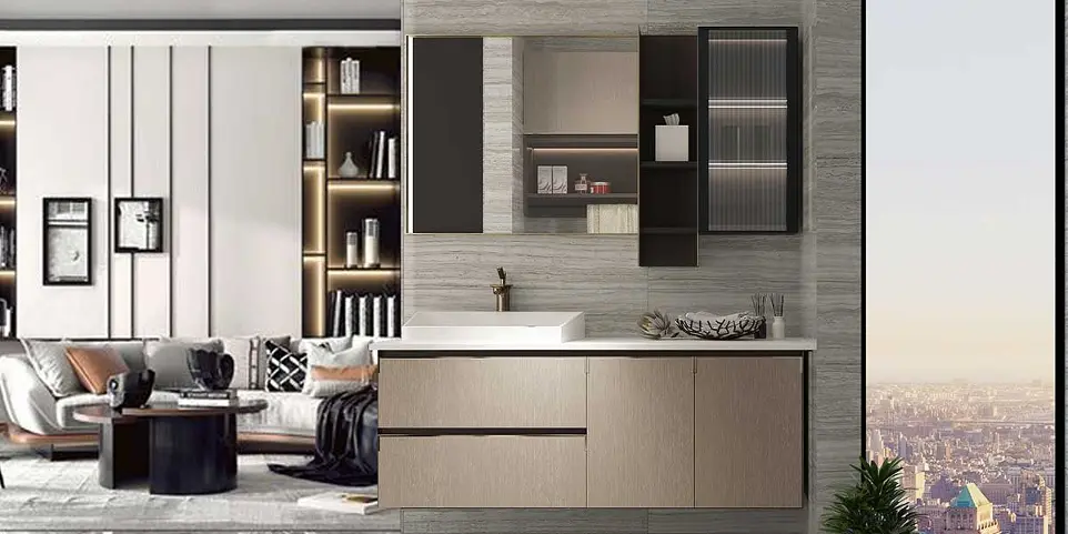 Luxury Style Modern Bathroom Cabinets PLWY20022A