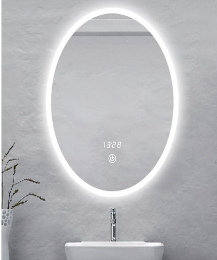 LED Mirror + Sandblast line border